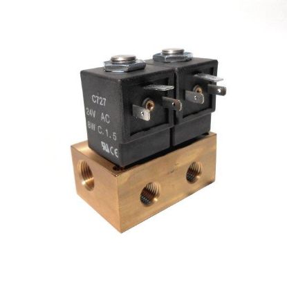 GC Valves 42-211NC09-21 Normally Closed Brass Manifold Block, 24V AC, Two Stage